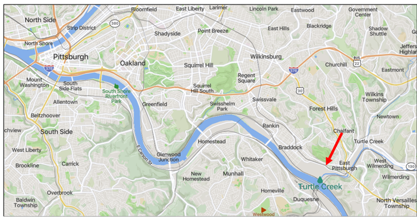 Prior to the Pittsburgh move, he likely lived near this trading post
